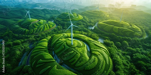 Green technology revolution: A series showcasing sustainable innovation for a brighter future.
