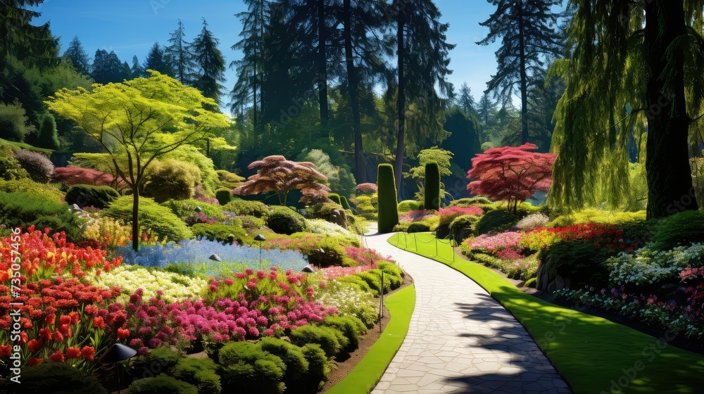 Obraz premium daffodils english garden