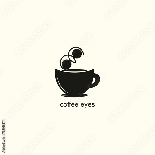 Coffee logo design vector with creative style premium vector