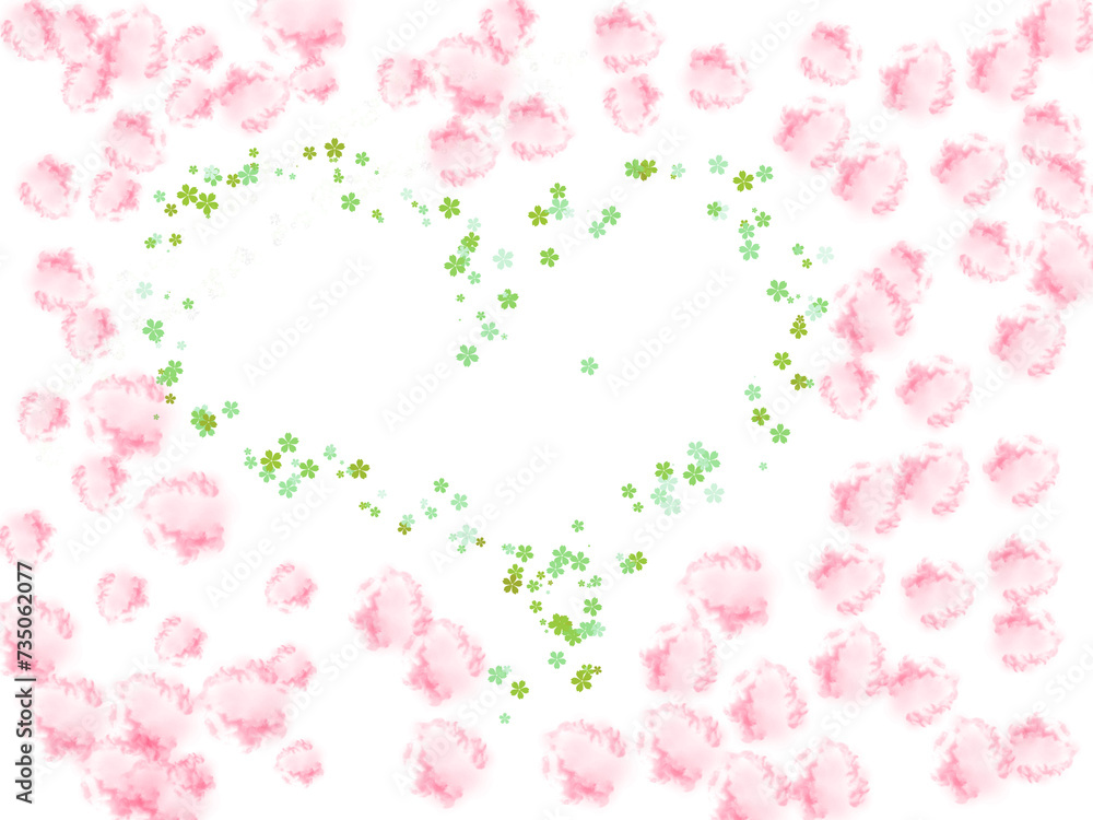 Green heart with red spot background wallpaper with free space . High quality illustration Green heart with red spot background wallpaper with free space . High quality illustration