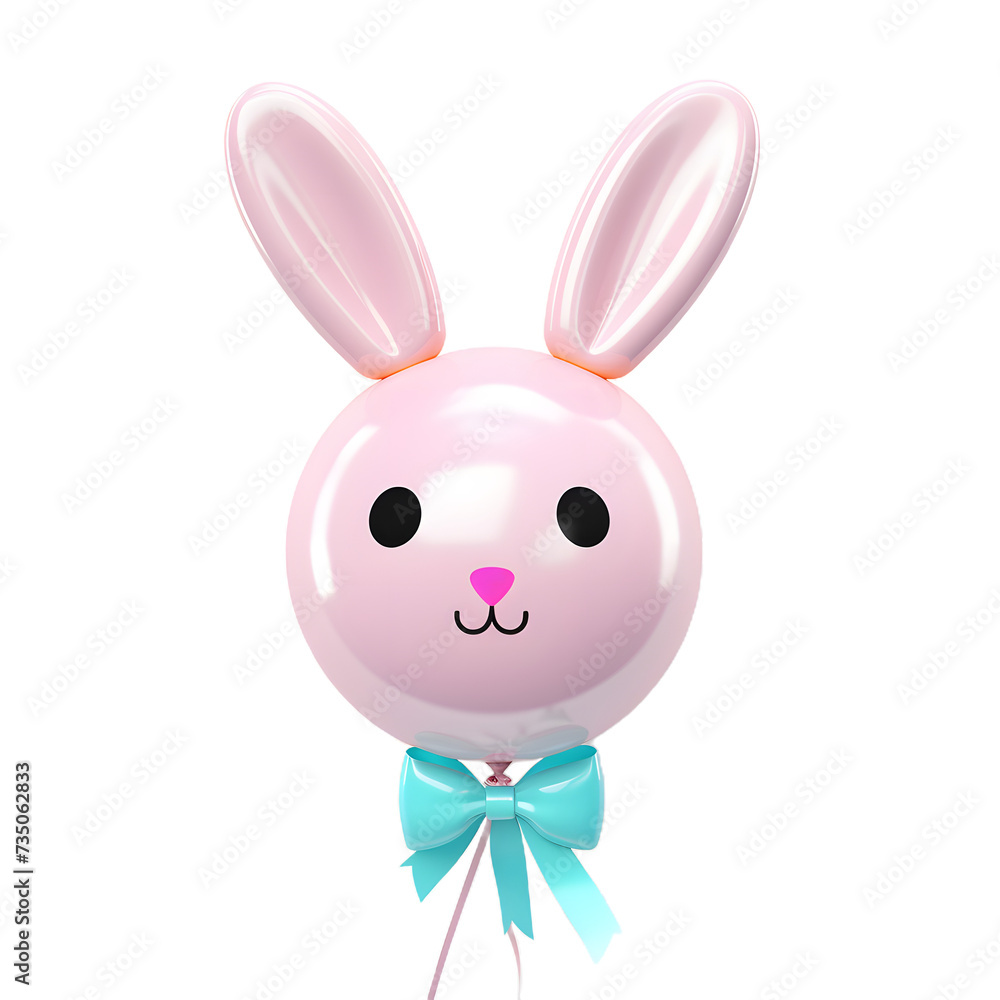 Obraz premium A buddy shaped balloon isolated on transparent background