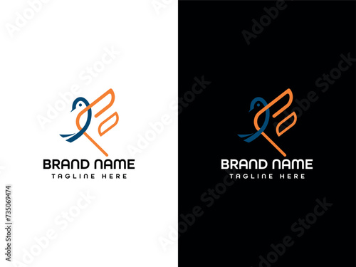 F Bird Logo Design