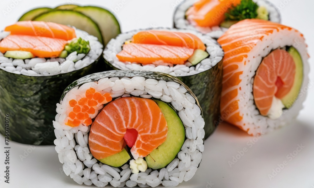 Japanese Fusion: Tuna and Salmon Sushi Extravaganza Japanese Fusion: Tuna and Salmon Sushi Extravaganza