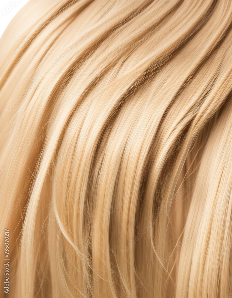 A lot of blonde hair. Textured, new style, tinted hair for different look. close up view A lot of blonde hair. Textured, new style, tinted hair for different look. close up view