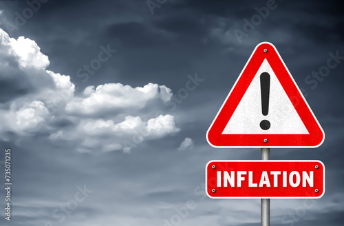 Inflation warning traffic sign