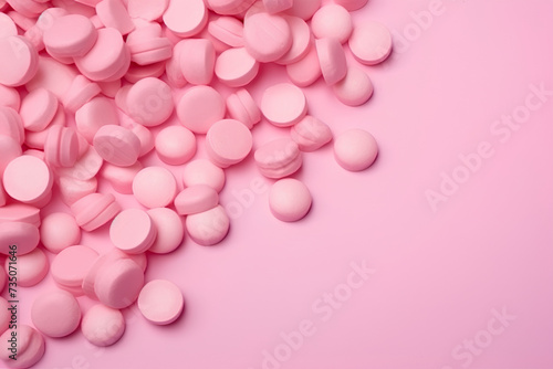 pink and white pills made in midjourney