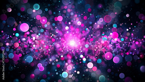 Abstract bokeh and glitter background