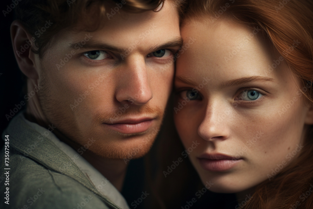 AI generated picture photo of adorable beautiful sweet couple hugging and sharing gentle feelings AI generated picture photo of adorable beautiful sweet couple hugging and sharing gentle feelings