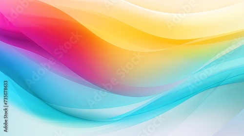 Abstract blurred gradient mesh background in bright rainbow colors. Colorful smooth banner template.