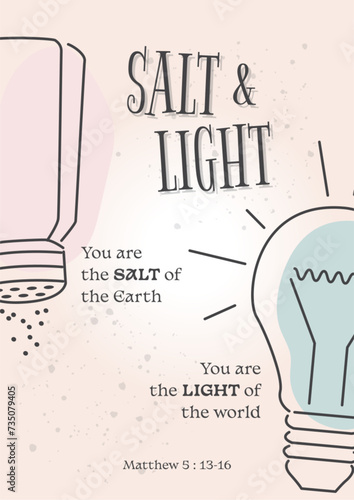 Old testament. Salt and Light vector illustration