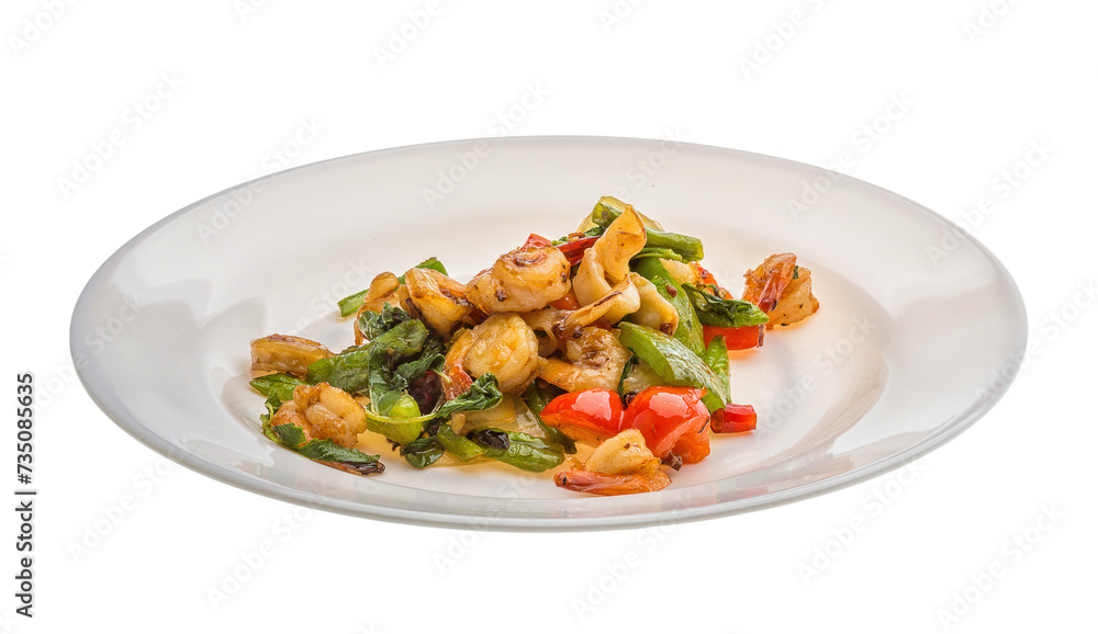 Seafood with vegetables Seafood with vegetables