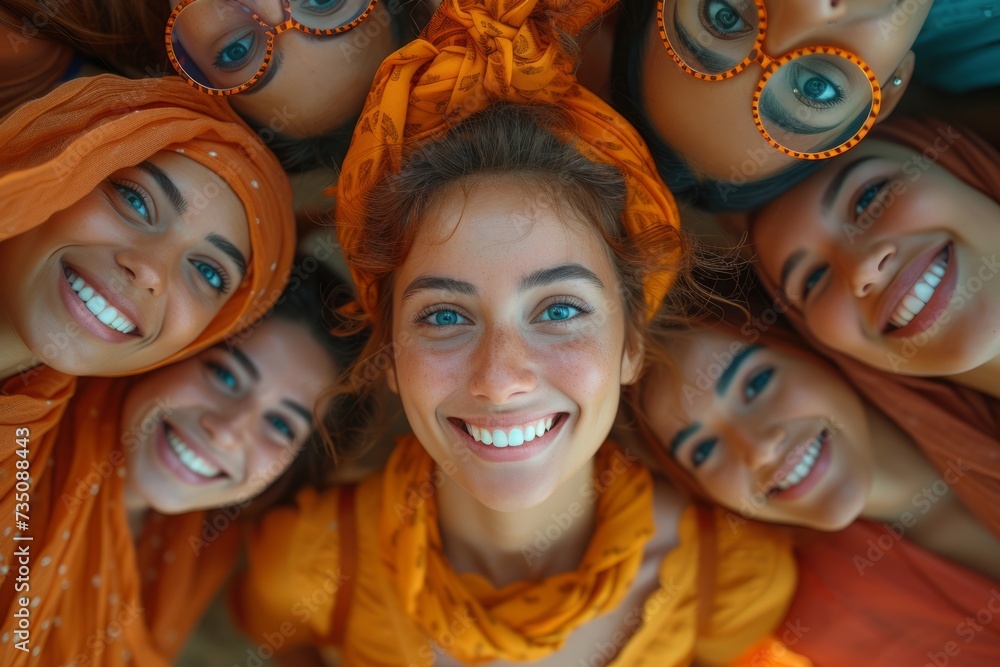 A group of business people laugh in a circle, multicultural businessmen smile in a circle, business teams stand in a circle, people cheer A group of business people laugh in a circle, multicultural businessmen smile in a circle, business teams stand in a circle, people cheer
