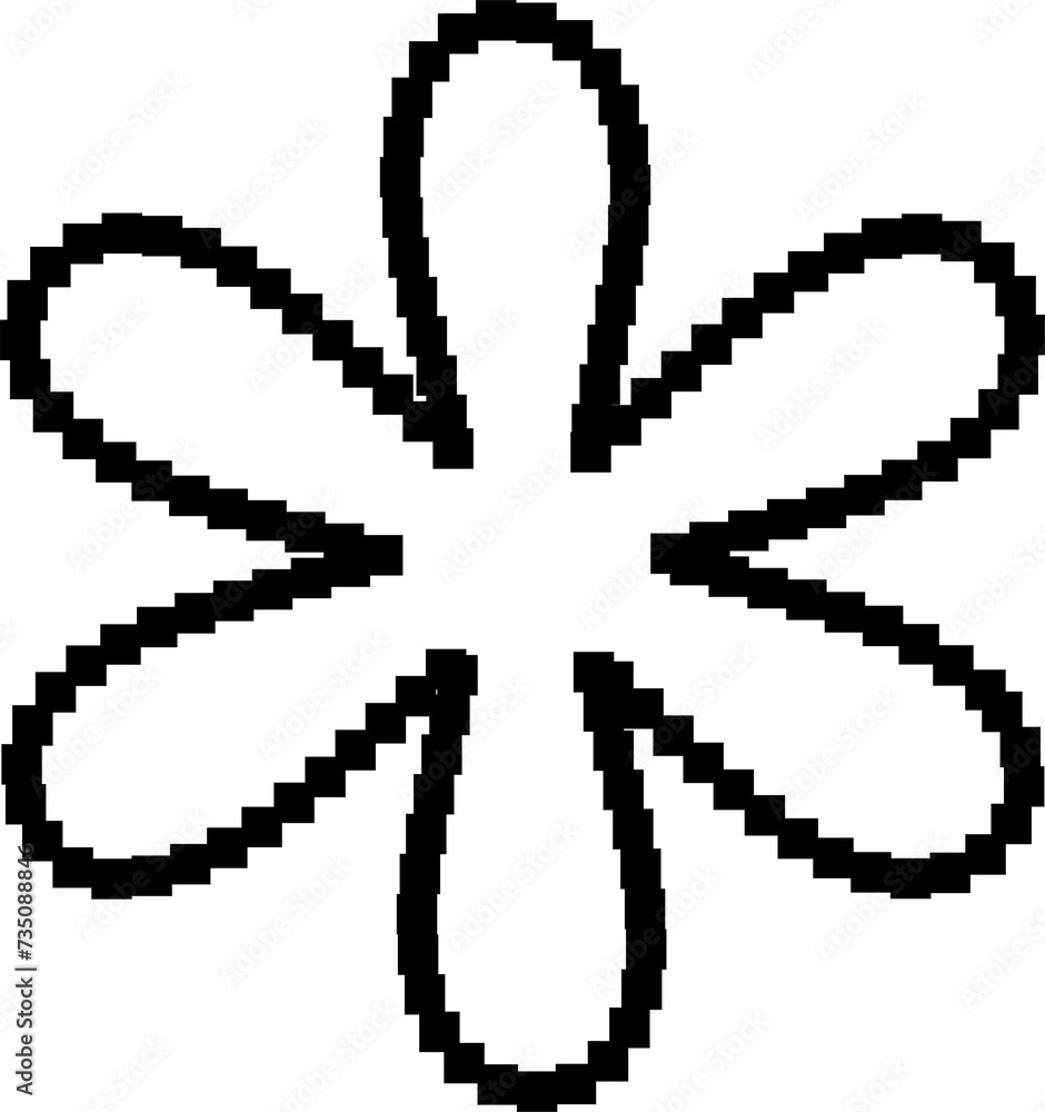 Star pixel icon. Geometric for design Star pixel icon. Geometric for design