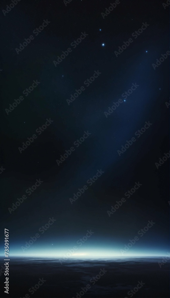 blue planet in space background 