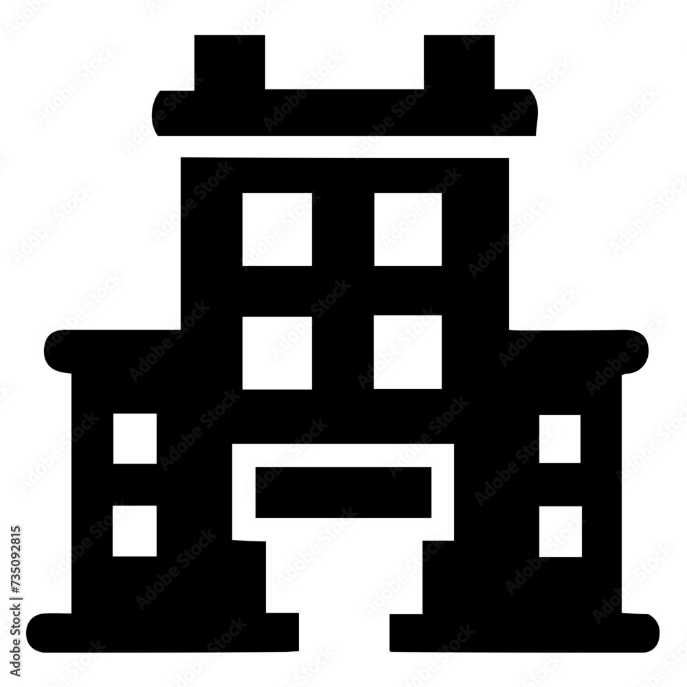 Versatile Building Vector Icon: Modern Architecture Graphics for Real Estate, Construction Projects & Urban Designs Versatile Building Vector Icon: Modern Architecture Graphics for Real Estate, Construction Projects & Urban Designs