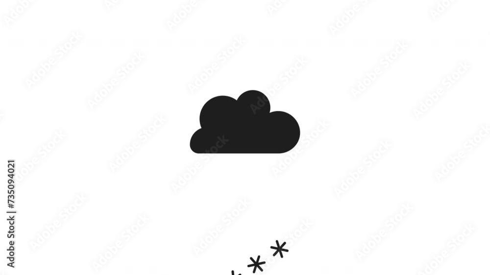 snowing animation on white background snowing animation on white background