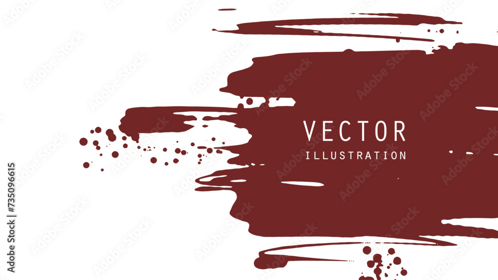 Abstract ink brush banners with grunge effect Abstract ink brush banners with grunge effect
