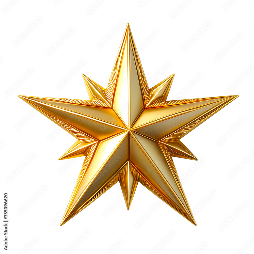 Obraz premium golden star without background