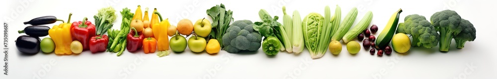 various kinds of vegetables in white background various kinds of vegetables in white background