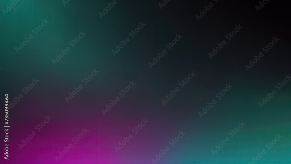 Fototapeta premium Abstract Black, teal, green, and pink grainy gradient background