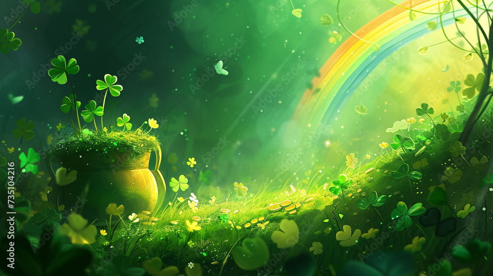 Fototapeta premium St patricks day background.