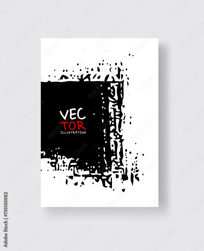 Black ink brush stroke on white background. Minimalistic style. Black ink brush stroke on white background. Minimalistic style.