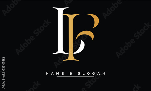 FL,  LF,  F,  L   Abstract  Letters  Logo Monogram