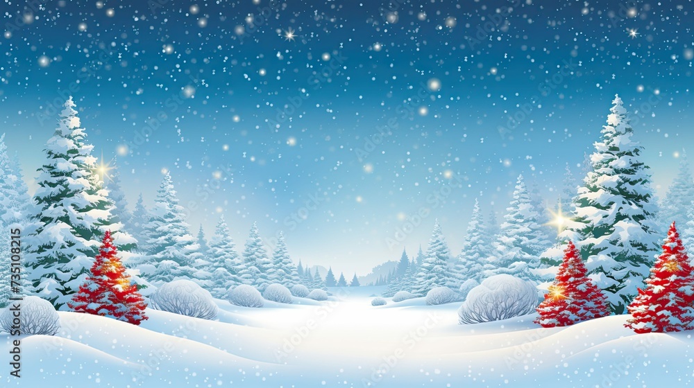 winter christmas holiday banner