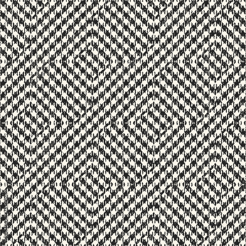 Monochrome Brushed Broken Geometric Pattern