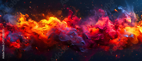 Abstract universe texture, colorful space nebula background, concept of cosmos and astronomical exploration, ethereal and dreamy design element