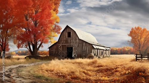 pencil barn fall depi photo