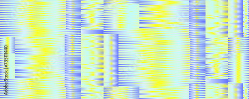 Pastel colore abstract seamless vector banner with glitch stripes and lines. Holographic acid background for wall art, wallpaper, textile, fabrics, wall panel, cover, poster, interior decor. 