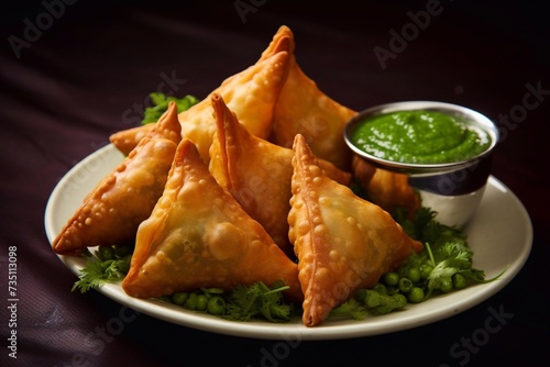 
Veg Samosa - is a crispy and spicy Indian triangle shape snack which has crisp outer layer of maida filling of mashed potato, peas and spices