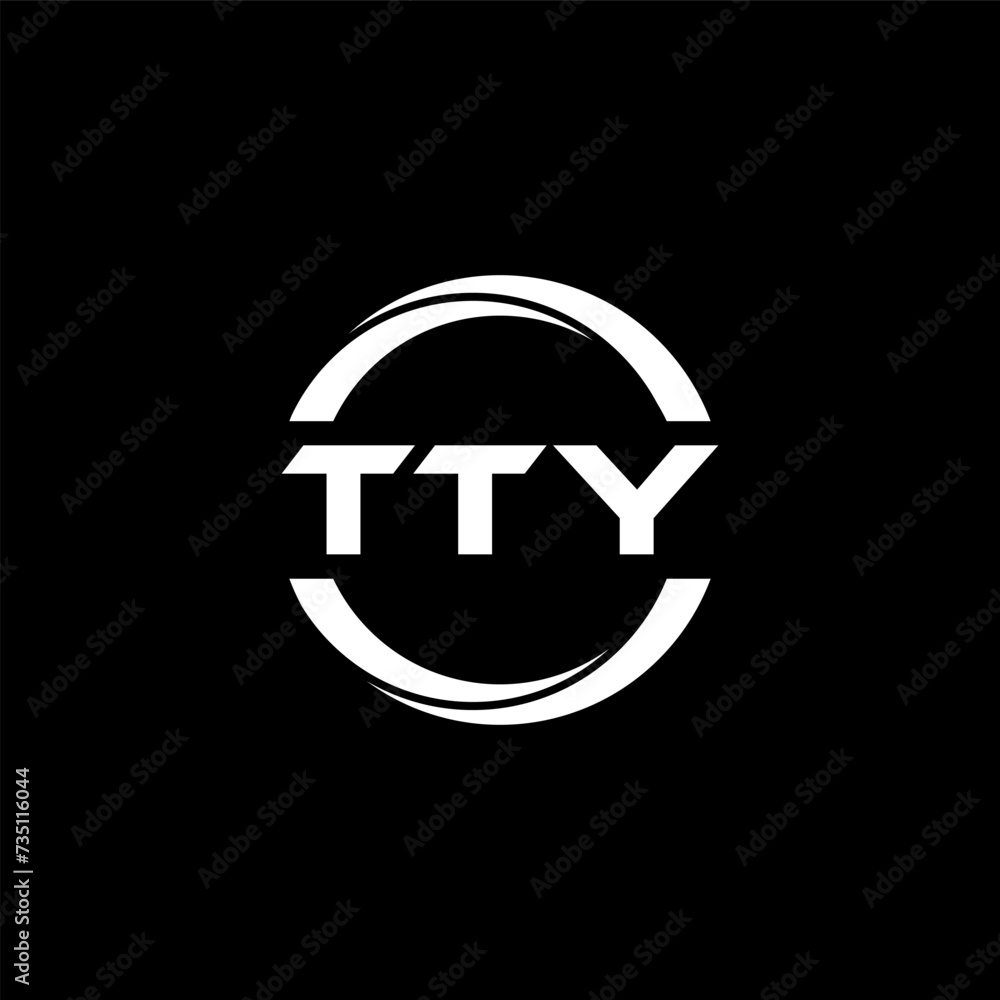 TTY letter logo design with black background in illustrator, cube logo, vector logo, modern alphabet font overlap style. calligraphy designs for logo, Poster, Invitation, etc. TTY letter logo design with black background in illustrator, cube logo, vector logo, modern alphabet font overlap style. calligraphy designs for logo, Poster, Invitation, etc.