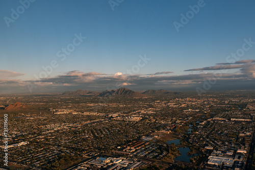 Aerial view of parts of Phoenix
