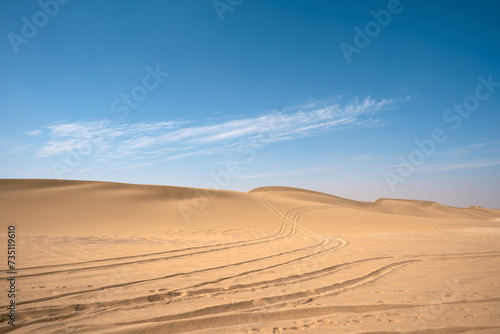 sand dunes at sunset in the siwa desert  Siwa  Egypt.