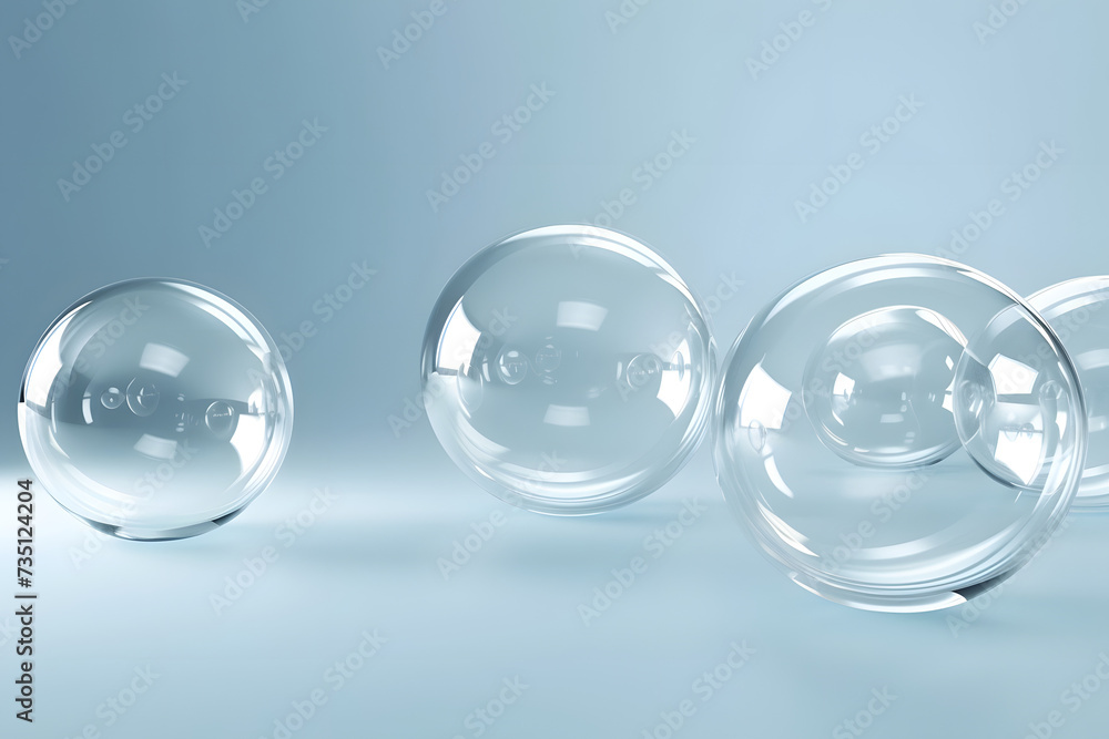 Soap bubbles on blue background. Soap bubbles on blue background.