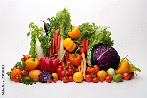 various kinds of vegetables and fruit that are healthy for the body © candra