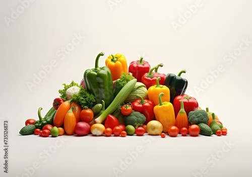Fresh vegetables on wooden background top view with space for your text