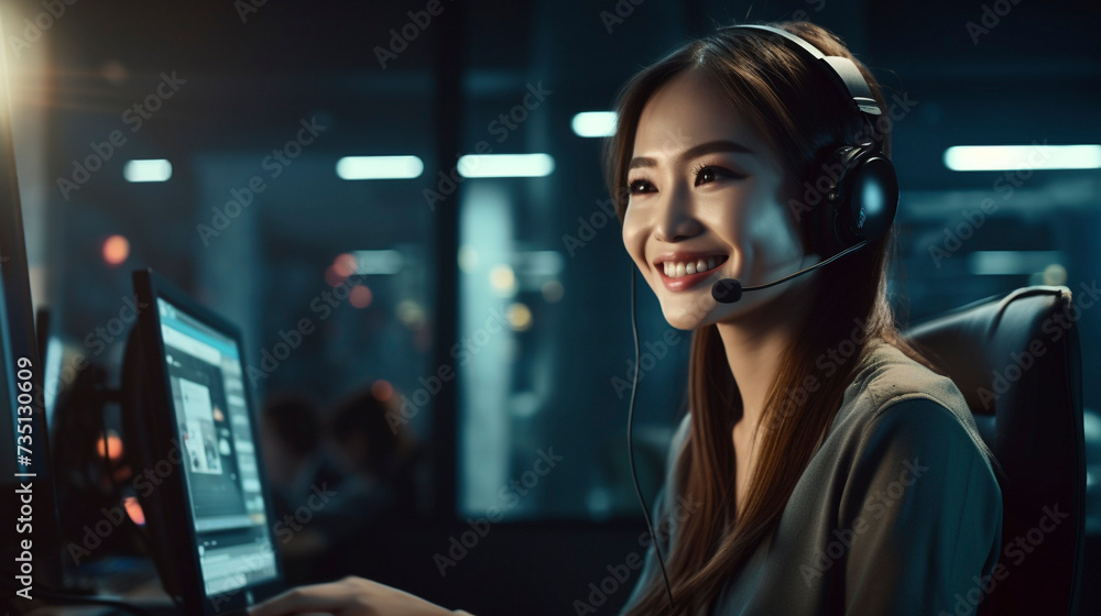 More Than a Voice, a Friendly Guide: A Smiling Asian Telemarketer by Your Side, Generative AI More Than a Voice, a Friendly Guide: A Smiling Asian Telemarketer by Your Side, Generative AI