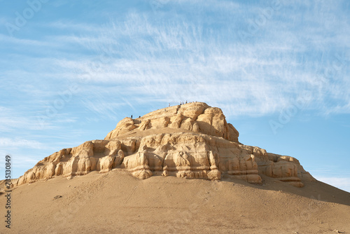 Landscape in Egypt desert - wadi el rayan - El Fayoum mountains