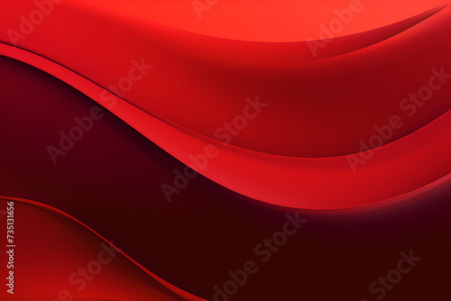 Fluid Red Silk Waves: Flowing red silk texture with wave-like patterns, Fluid Concept Art, Generative AI