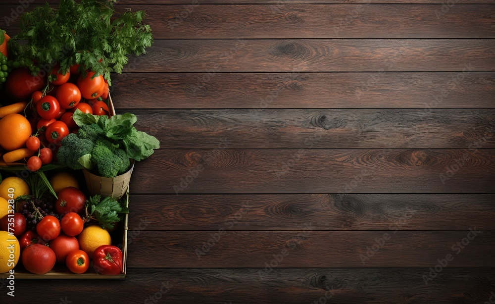 Fresh vegetables on wooden background top view with space for your text Fresh vegetables on wooden background top view with space for your text