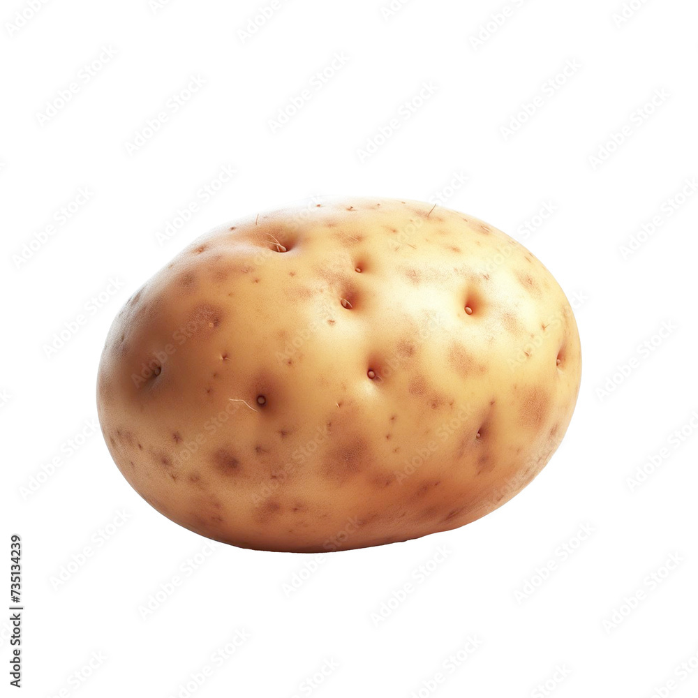 potatoes isolated on white background potatoes isolated on white background