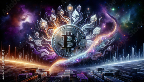 Cryptocurrency Cosmos: A Surreal Fusion of Finance and Fantasy