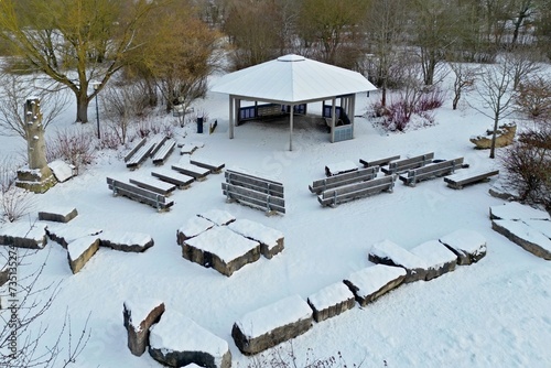 Treuchtlingen - Kurpark Pavillon im Winter photo