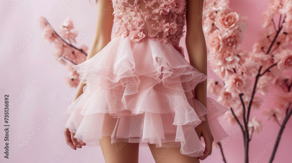 Embrace all things frilly and feminine with a blush pink dress featuring a highlow hemline and ruffle detailing. Embrace all things frilly and feminine with a blush pink dress featuring a highlow hemline and ruffle detailing.