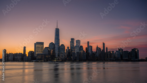 New York Skyline sunrise , New York Skyline bei Sonnenaufgang © Jascha