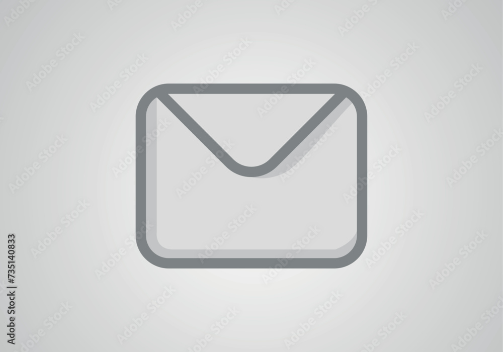 Mail envelope icon in flat style. Receive email letter spam vector illustration on white background. Mail communication business concept. Mail envelope icon in flat style. Receive email letter spam vector illustration on white background. Mail communication business concept.