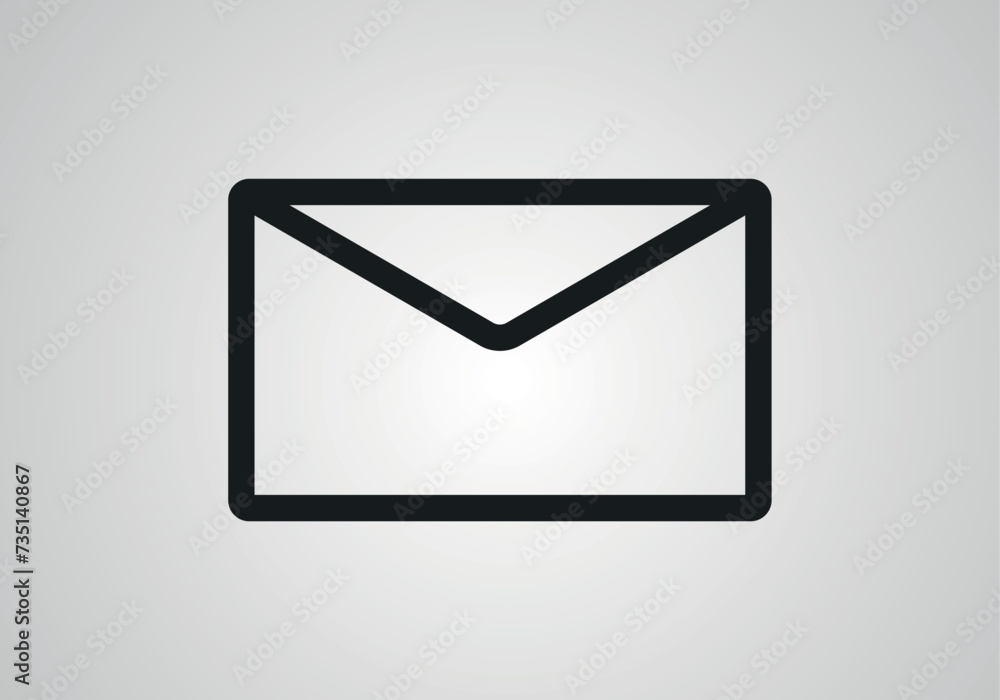 Mail envelope icon in flat style. Receive email letter spam vector illustration on white background. Mail communication business concept. Mail envelope icon in flat style. Receive email letter spam vector illustration on white background. Mail communication business concept.